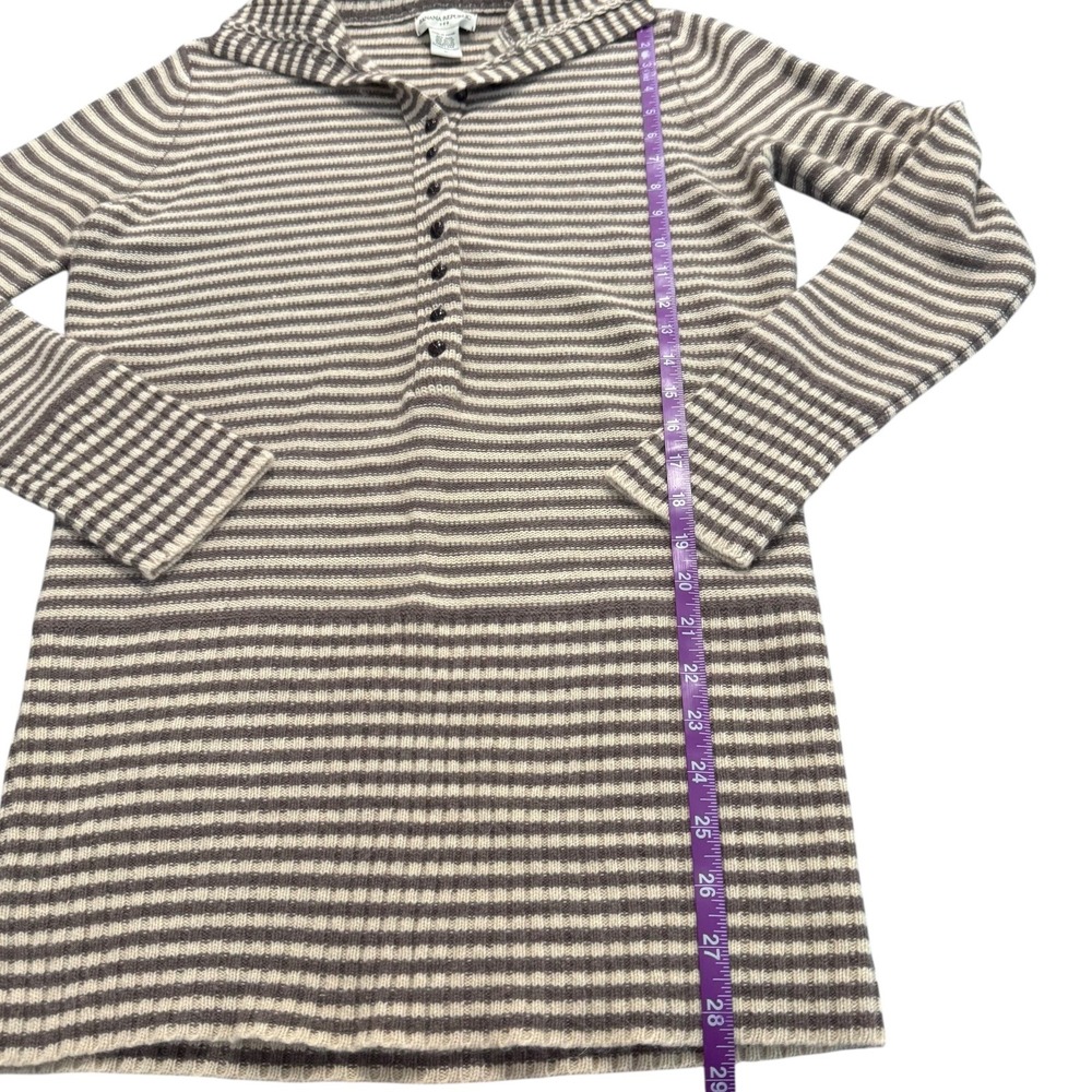 Banana Republic Wool Angora Striped Knit Button Sweater Shawl Collar Size M‎ - Picture 8 of 9